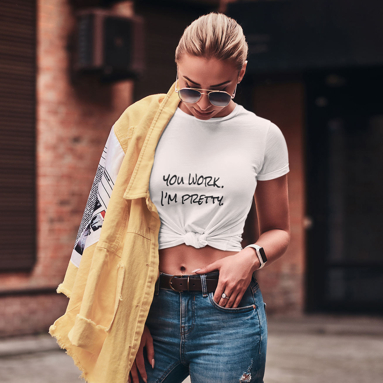 You Work Cropped Tee