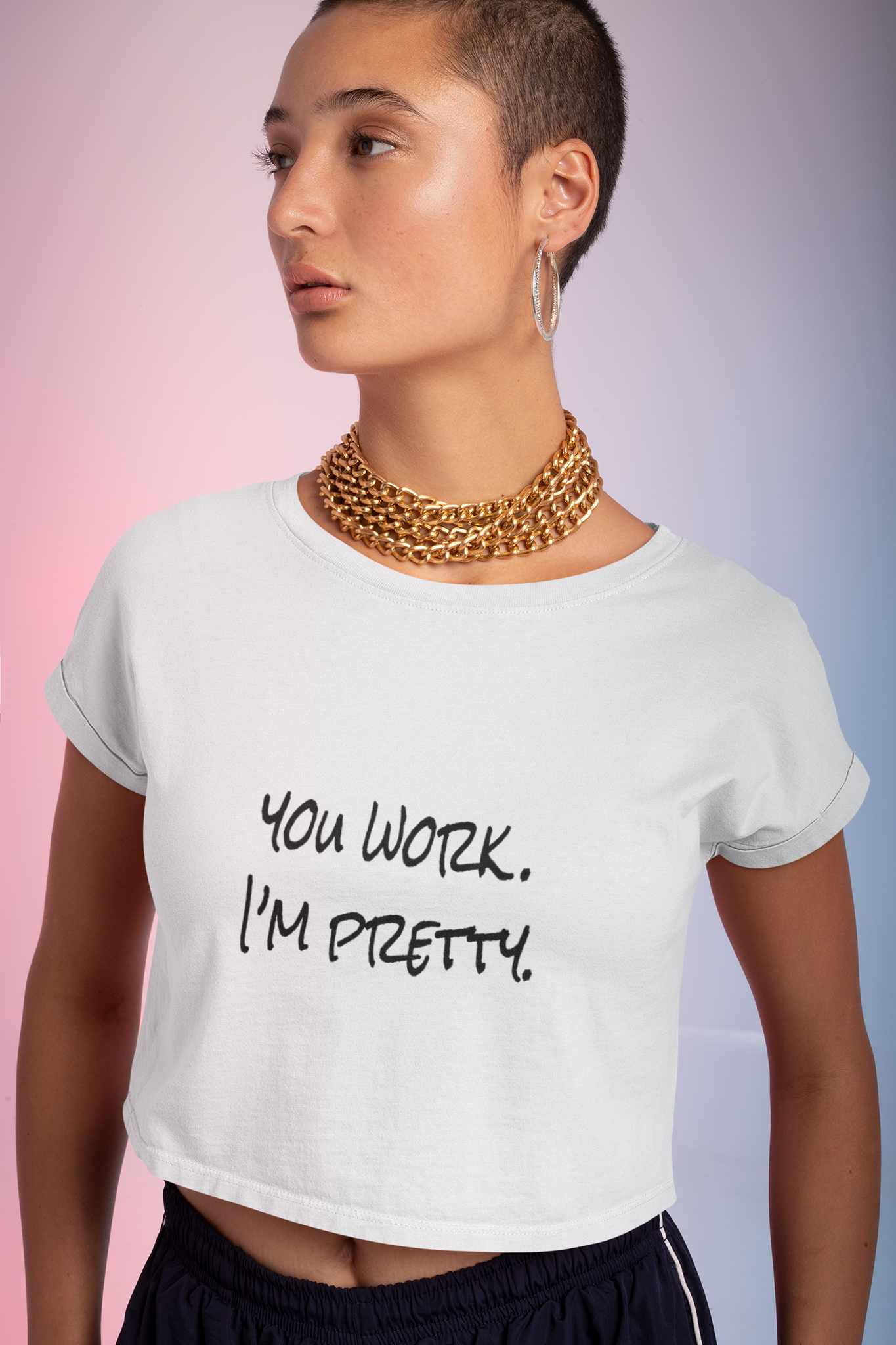 You Work Cropped Tee